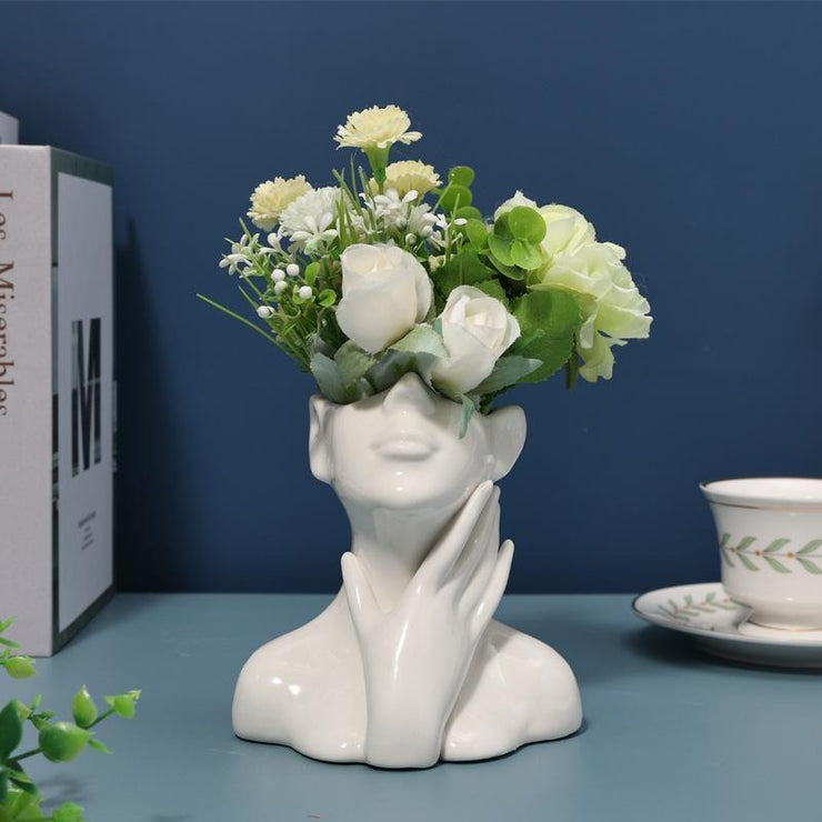 Human Body Ceramic Vase Human Shape Art Vase Nordic Home Decoration Ceramic Vase