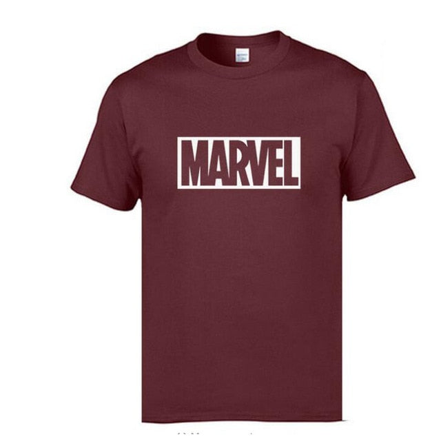 Marvel Printed T Shirt Men's Tops Tees Top Quality Cotton Casual Men Tshirt Marvel T-Shirts Man