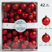 Christmas 3/4/5CM Christmas Ball Decoration Pendant 42pcs Color Box Christmas Tree Ornament Decoration Props