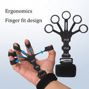 Silicone 5-finger finger trainer, wrist tension device, shooting corrector, basketball shooting training assistance grip strengt