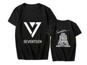 SEVENTEEN clothes Cui Shengzhe Li Zhixun with the same surrounding short sleeve T-shirt student men's and women's summer clothes