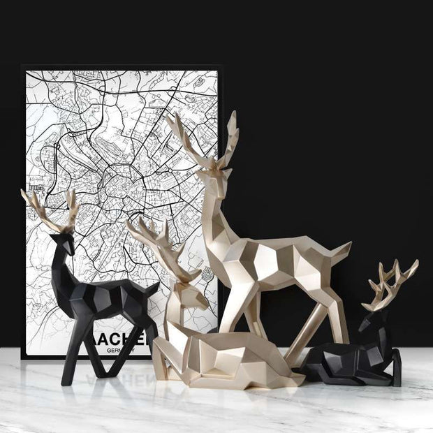 Home Fortune Deer Resin Decoration