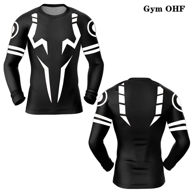 Fitness clothes, tight fitting clothes, quick drying clothes, short sleeves, long sleeves for men