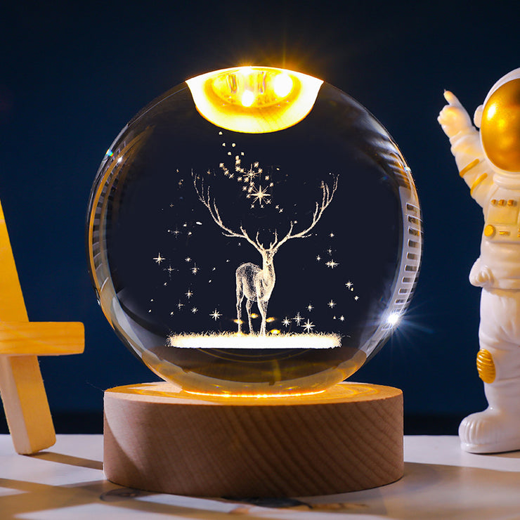 Starry Sky 3D Micro Landscape Crystal Ball Home