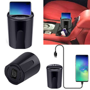 10W Car Wireless Charger Cup with USB Output for iPhoneXS MAX/XR/X/8 SAMSUNG Galaxy S9/S8/S7/S6/Note8/Note5 edge for PIXEL 3XL