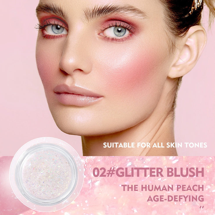 Pudaier temperature-changing blush transparent color-changing gel highlight blush cream natural nude makeup rouge blush