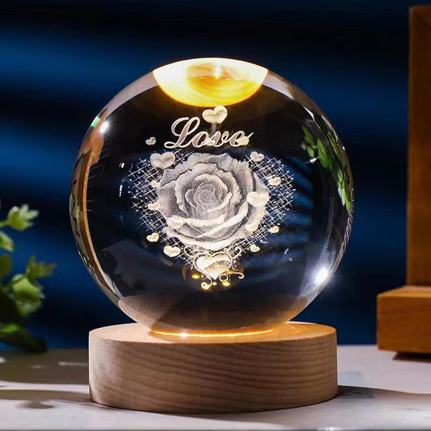 Starry Sky 3D Micro Landscape Crystal Ball Home