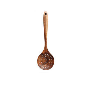 Teak wood solid wood heat-resistant soup spoon