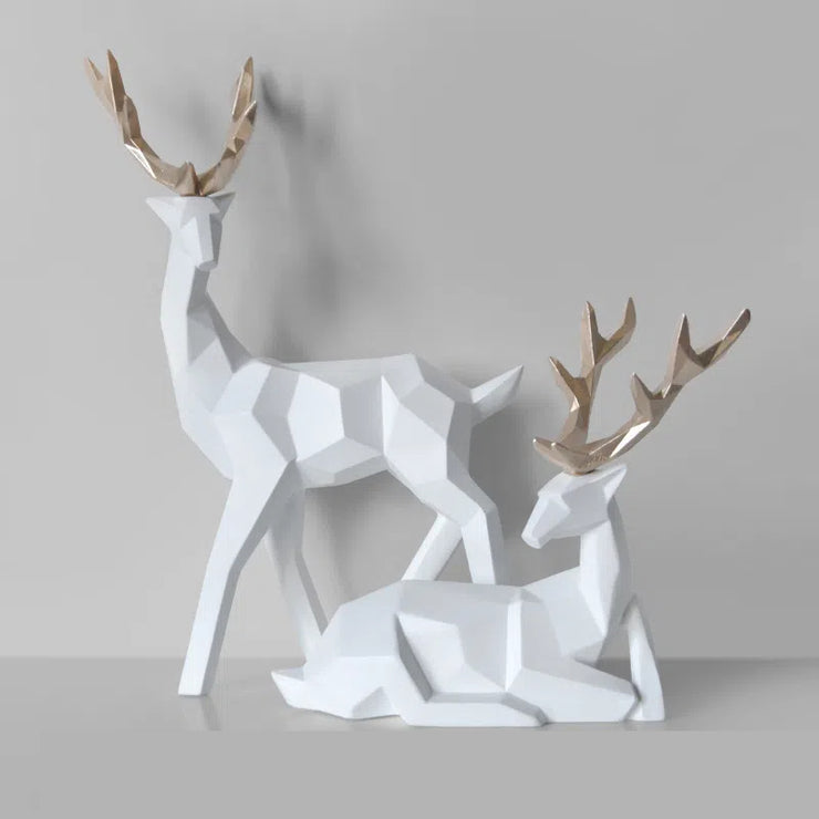 Home Fortune Deer Resin Decoration