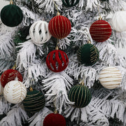 Christmas Ball 8cm Christmas Tree Hanging Ball Window Decoration Suede Ball