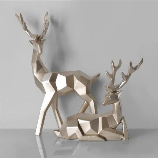 Home Fortune Deer Resin Decoration