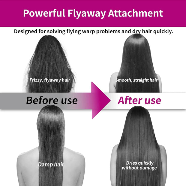 Anti-Flight Flyaway Attachment Nozzle for Dyson Airwrap Smoothing Dryer Accessories for Dyson HS05/01 Straightening Hair Nozzle