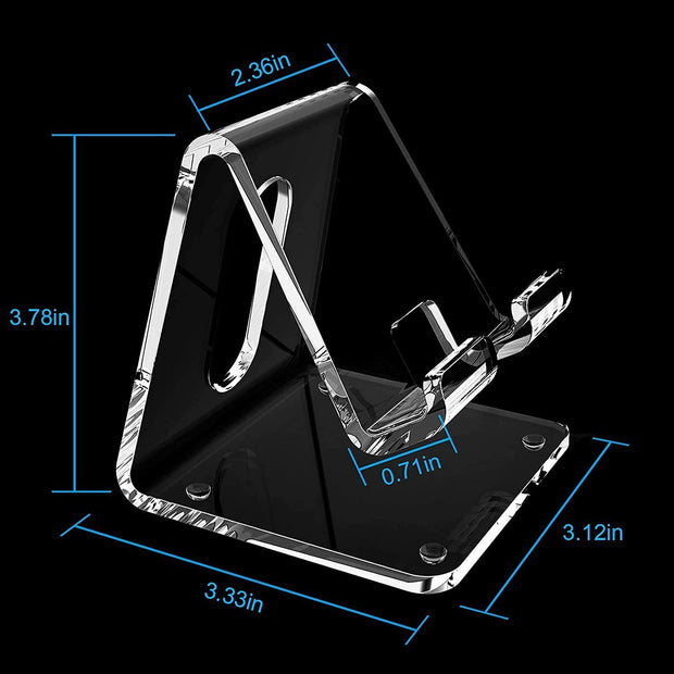 Acrylic phone stand office desk accessories desktop display mobile stand counter phone display