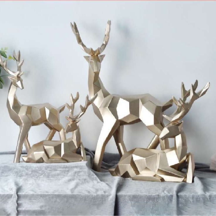 Home Fortune Deer Resin Decoration