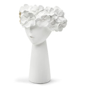 White flowerpot home resin ornaments