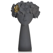 dark gray flowerpot home resin ornaments