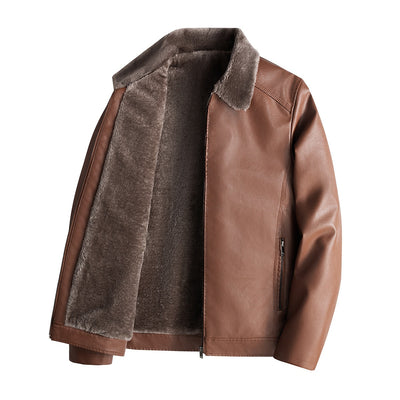 New product: Thick velvet leather jacket