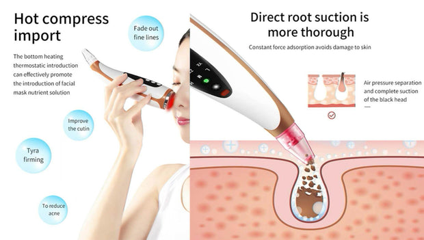 New Electric Suction Blackheads Pore Cleaning Surface Instrument