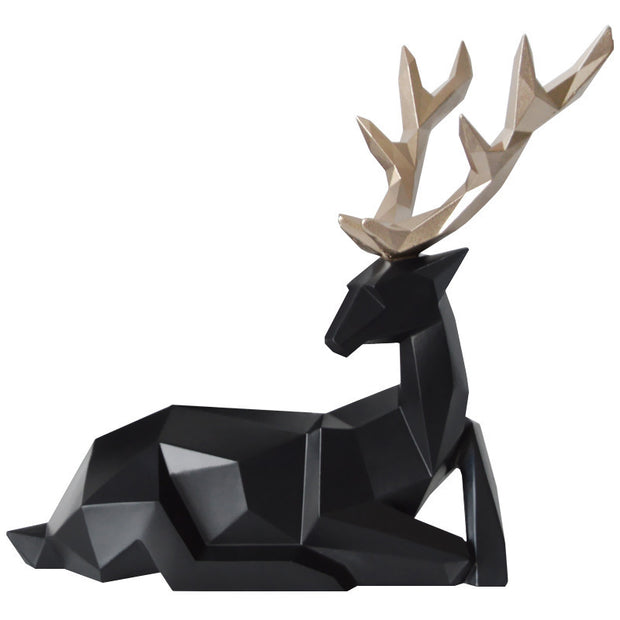 Home Fortune Deer Resin Decoration