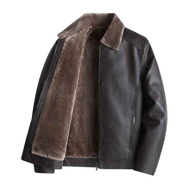 New product: Thick velvet leather jacket