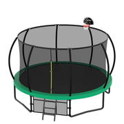 12FT Recreational Kids Trampoline with Safety Enclosure Net