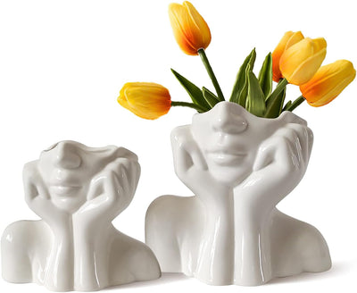 Human Body Ceramic Vase Human Shape Art Vase Nordic Home Decoration Ceramic Vase