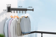 Retractable Cloth Drying Rack Folding Clothes Hanger Wall Mount Indoor Amp Outdoor Space Saving Home Laundry Clothesline