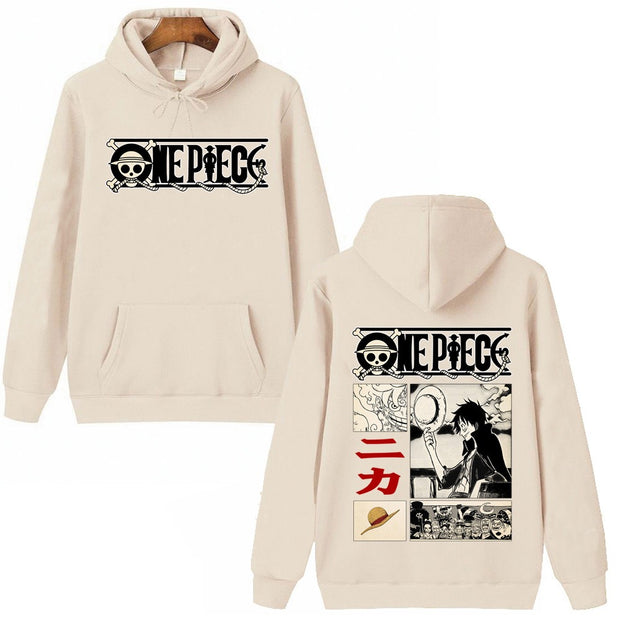 One Piece Luffy Hoodie Man Woman Hip Hop Harajuku Pullover