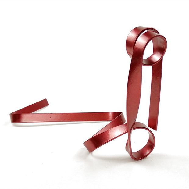 Metal ribbon suspended ornaments creative balance red wine rack interior decoration modern home gifts