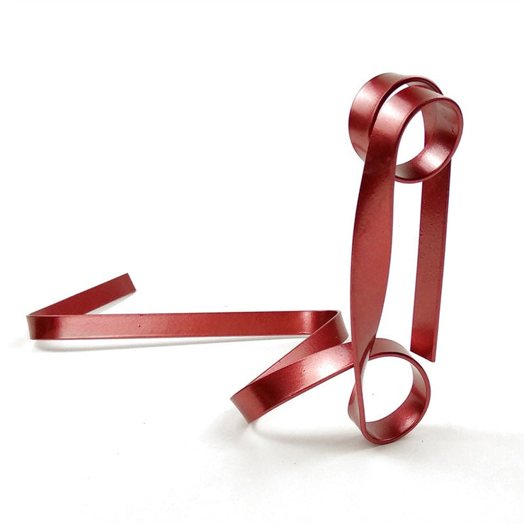 Metal ribbon suspended ornaments creative balance red wine rack interior decoration modern home gifts