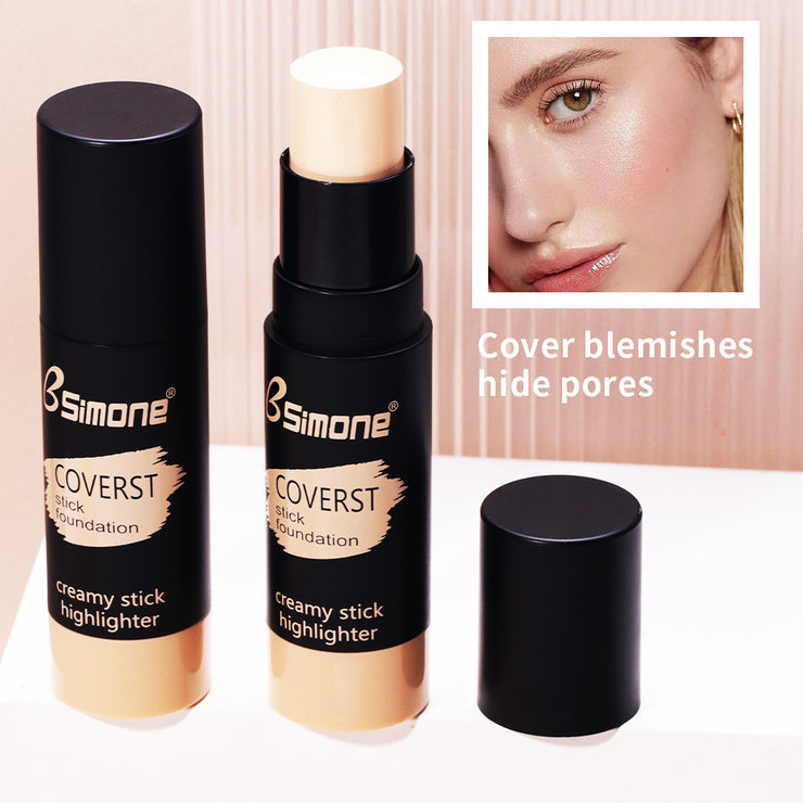 BSIMONE Natural And Durable Waterproof Concealer Repairing Stick Matte 3D Brightening Repairing Nose Shadow Concealer Stick