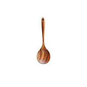 Teak wood solid wood heat-resistant soup spoon