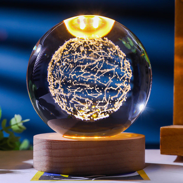 Starry Sky 3D Micro Landscape Crystal Ball Home