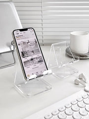 Acrylic phone stand office desk accessories desktop display mobile stand counter phone display