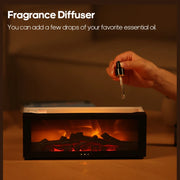 Flame atmosphere humidifier simulation fireplace mute automatic large spray household gifts must be placed