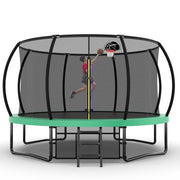 12FT Recreational Kids Trampoline with Safety Enclosure Net