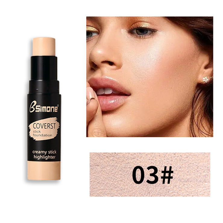 BSIMONE Natural And Durable Waterproof Concealer Repairing Stick Matte 3D Brightening Repairing Nose Shadow Concealer Stick