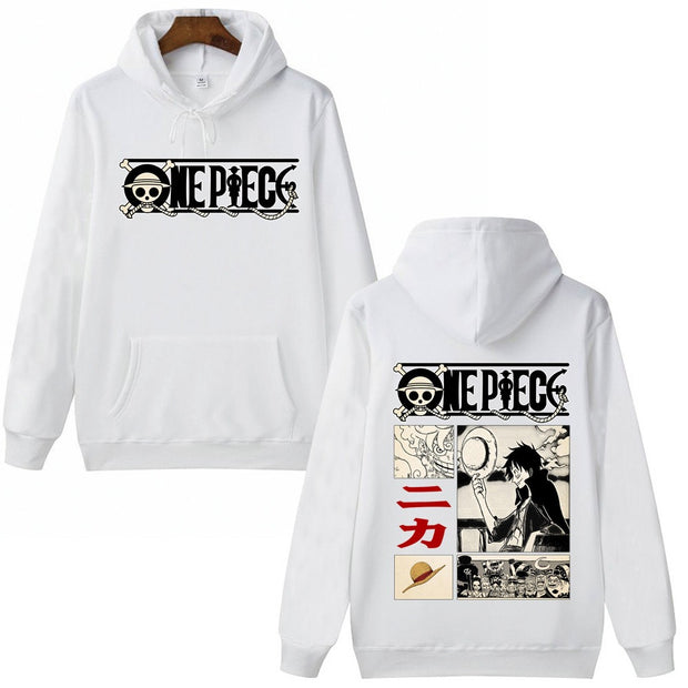 One Piece Luffy Hoodie Man Woman Hip Hop Harajuku Pullover