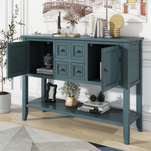 REXM Cambridge Series Spacious Storage Retro Console Desk