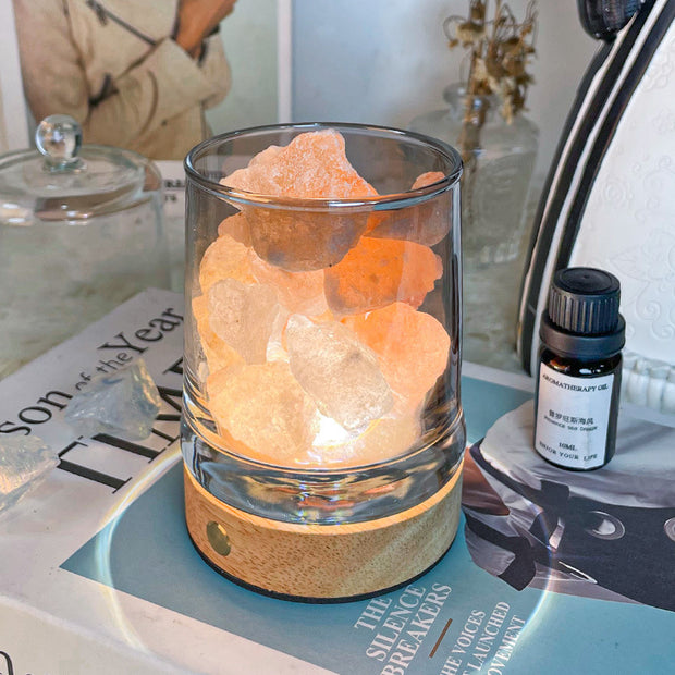 Fireless aromatherapy crystal stone ornaments Valentine's Day gift birthday gift crystal fragrance home bedroom long-lasting fragrance stone