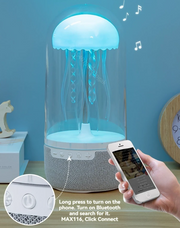 Creative Colorful Jellyfish Lamp Bluetooth Speaker HiFi Stereo 1800mAh Sports Jellyfish Speaker with Lights for Home Office