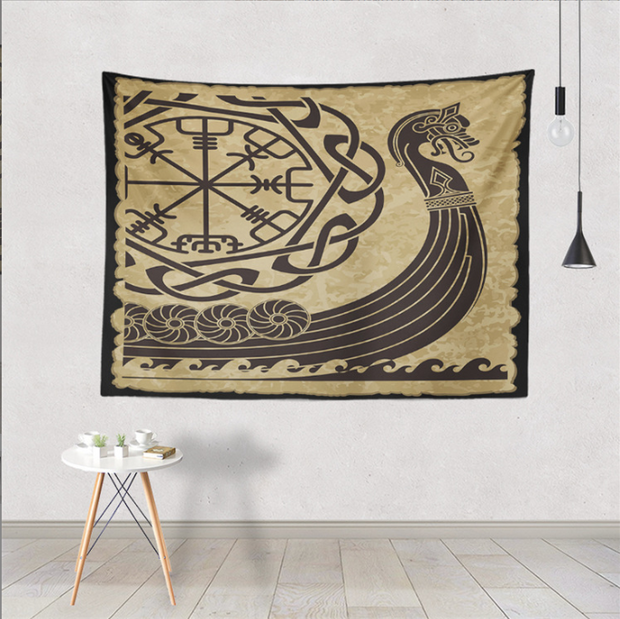 Home tapestry Nordic Viking decoration