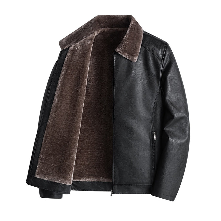 New product: Thick velvet leather jacket