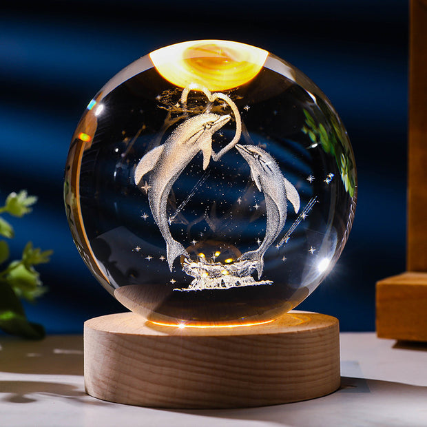 Starry Sky 3D Micro Landscape Crystal Ball Home