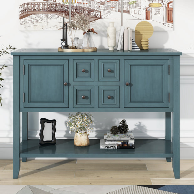 REXM Cambridge Series Spacious Storage Retro Console Desk