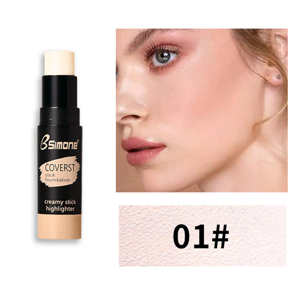 BSIMONE Natural And Durable Waterproof Concealer Repairing Stick Matte 3D Brightening Repairing Nose Shadow Concealer Stick