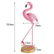 Minimalist flamingo resin home decor