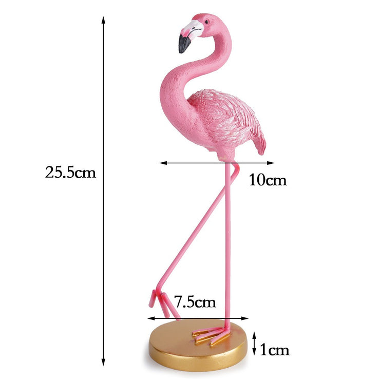 Minimalist flamingo resin home decor