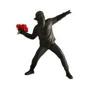 Banksy Flower Throwing Boys Art Decoration